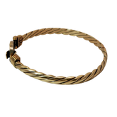 6.25” Pre-owned 9CT Stone set Hook & Loop Bangle (12.42g)